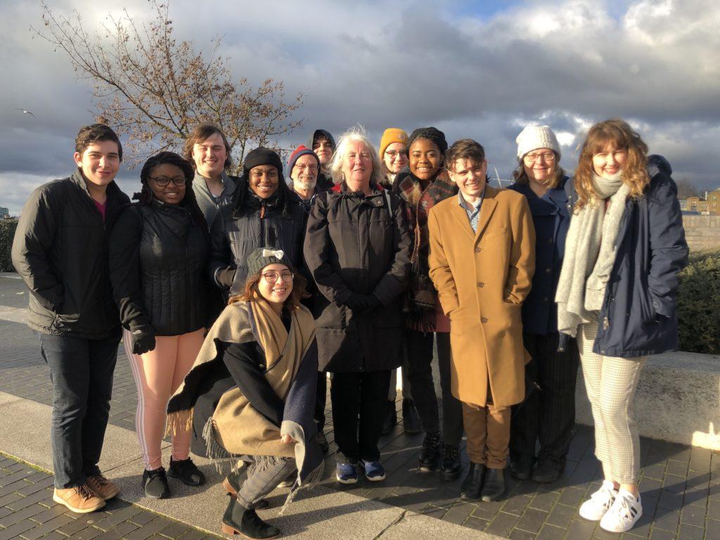 Photos of students on London trip