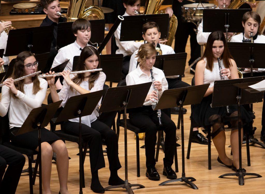 The Academy Symphonic Band and Wind Ensemble perform