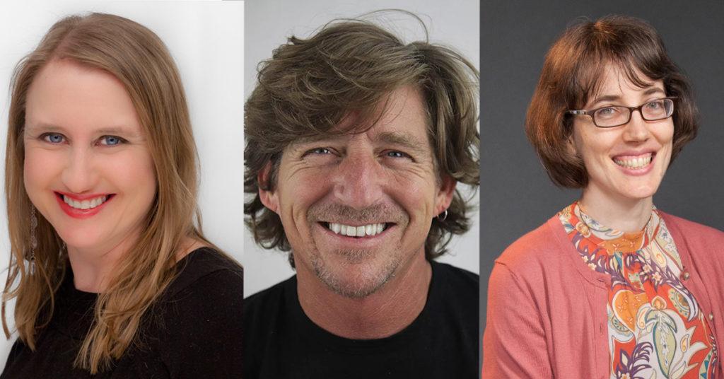 From left: Celia Barnes, Rob Neilson, and Brigid Vance