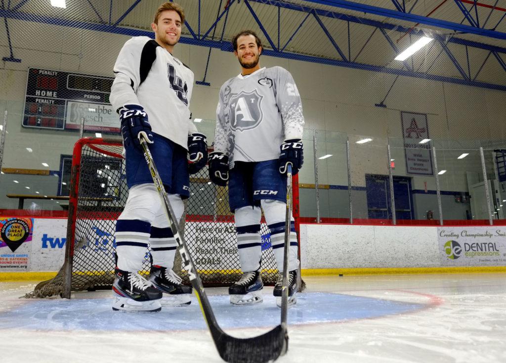 Jordan Boehlke ’20 and Danny Toycen ’21 LU Hockey