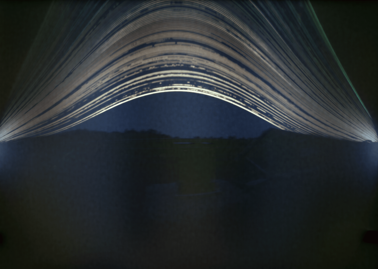 Solar can image taken over Bjorklunden solar array