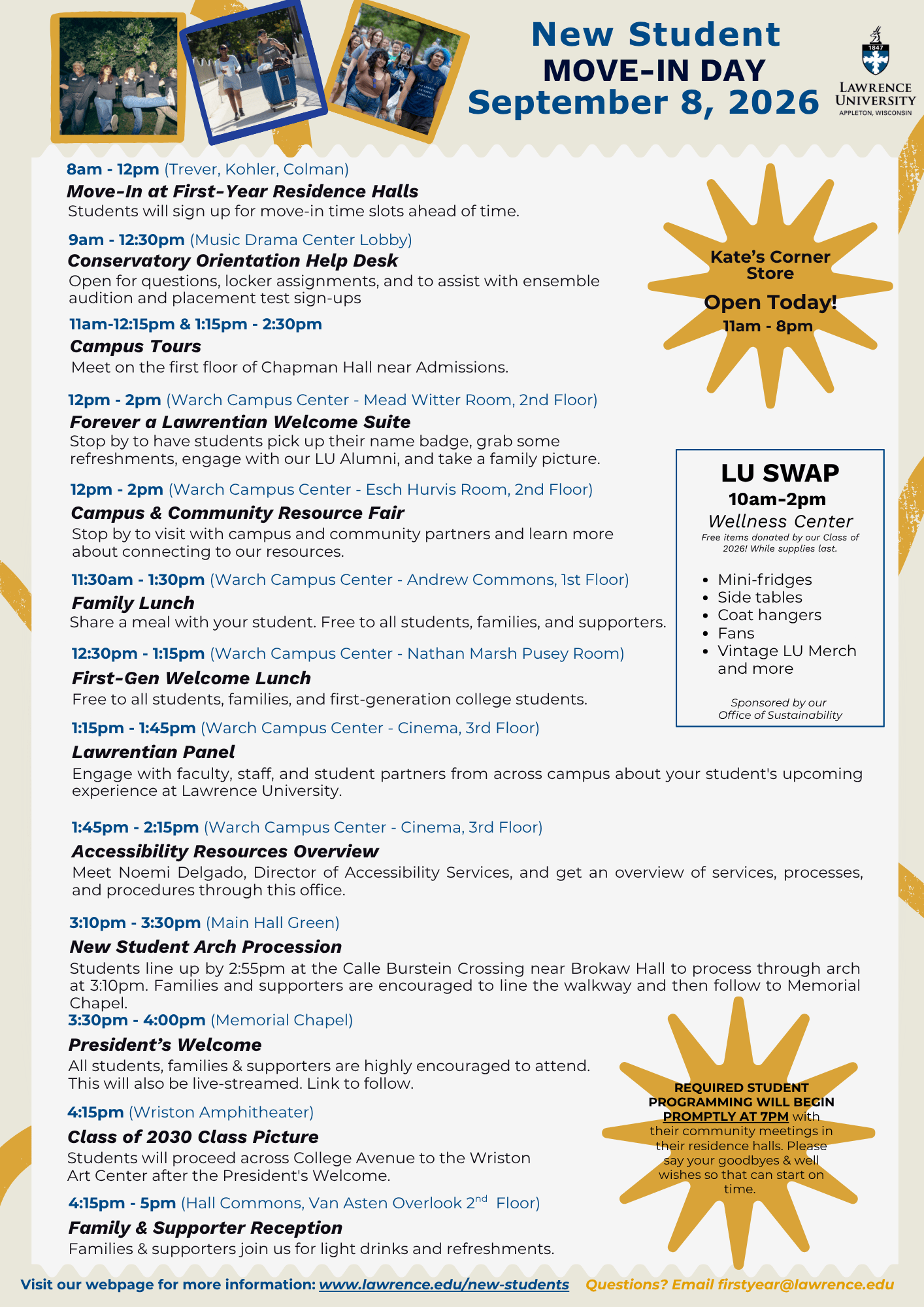 list of events