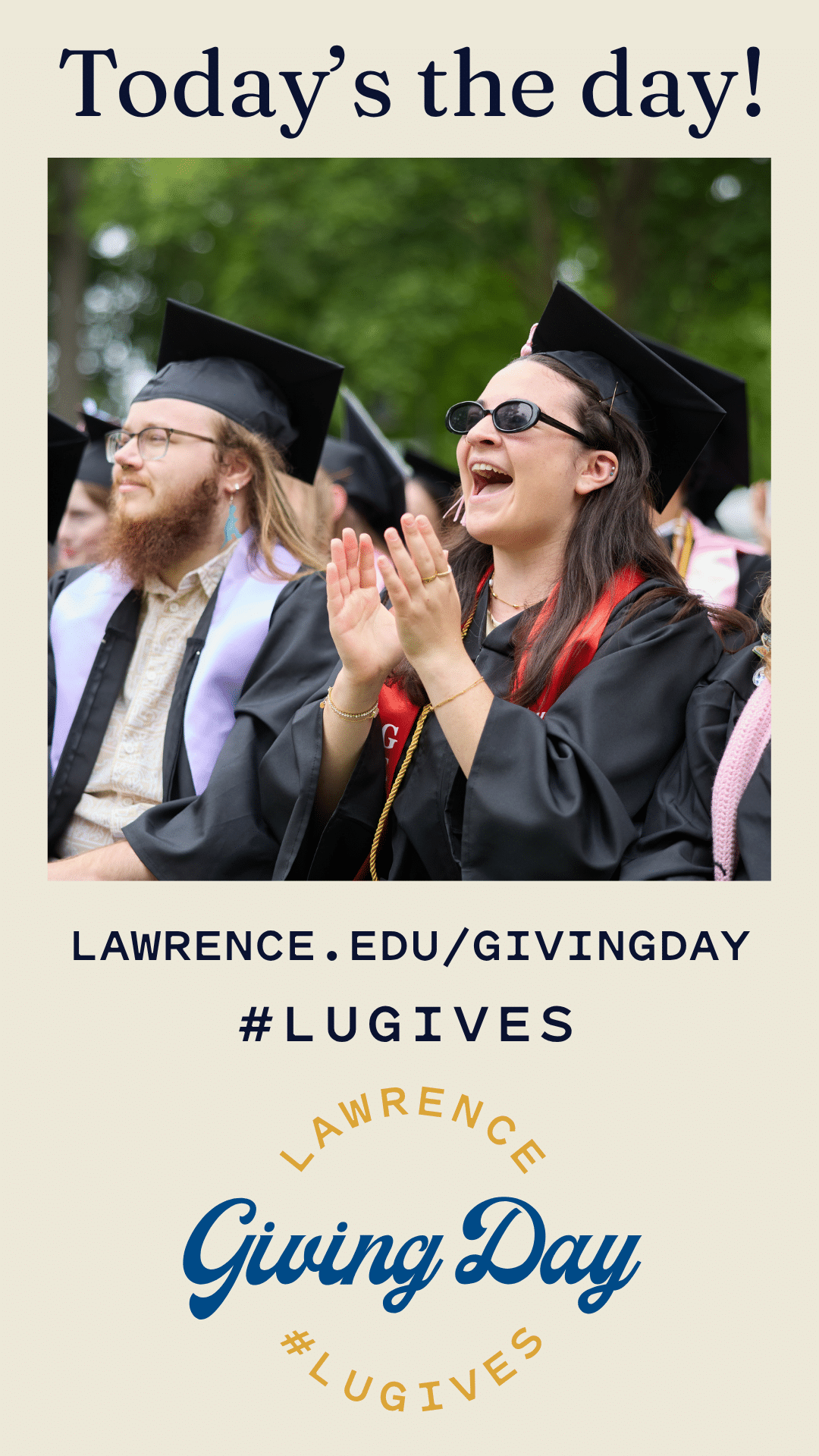 Today's the Day Lawrence.edu/givingday
