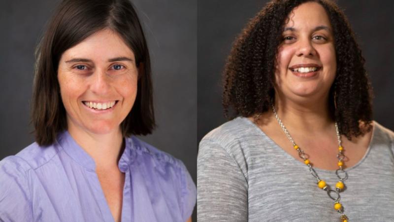Erin Buenzli (left) and Ariela Rosa ’15