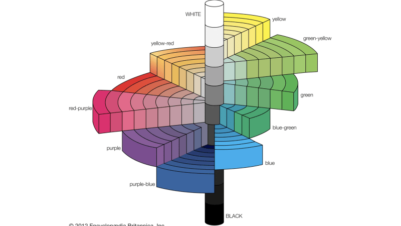 3-D color wheel