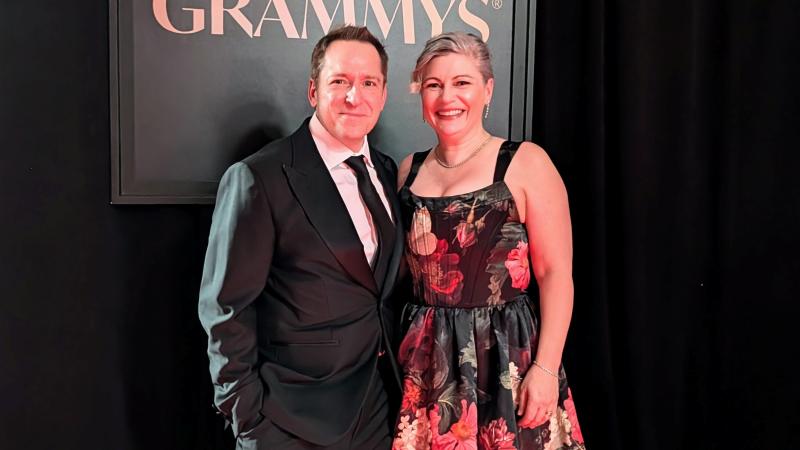 Michael Clayville and Erin Lesser, members of the acclaimed band, Alarm Will Sound, won Best Chamber Music/Small Ensemble Performance at the 68th Annual GRAMMY Awards