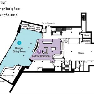 Warch Campus Center level one floor plan