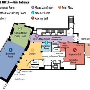 Warch Campus Center level three floor plan